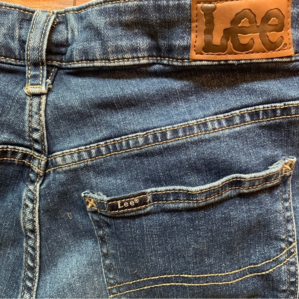 Vintage Y2K Lee Capri Jeans Size 12 32" Waist Denim Pants Womens - Picture 12 of 12